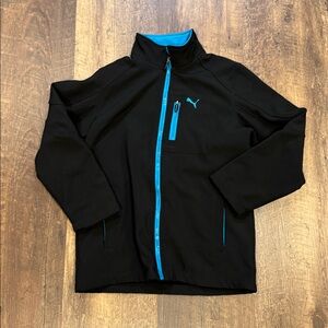 Puma Black Jacket Fleece Lined‎ Boys Medium